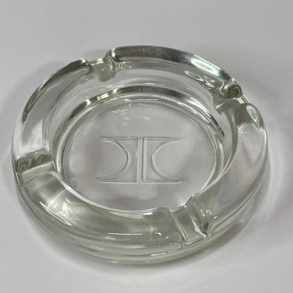 Hilton Hotel Heavy Glass Ashtray ‎ 4.5